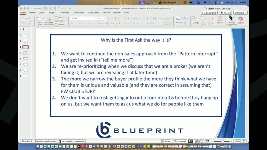 Deeper Dive into the First Ask